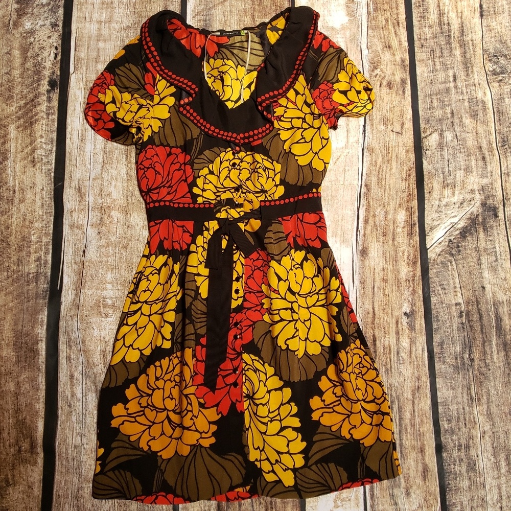 Leifsdottir curled zinnia dress